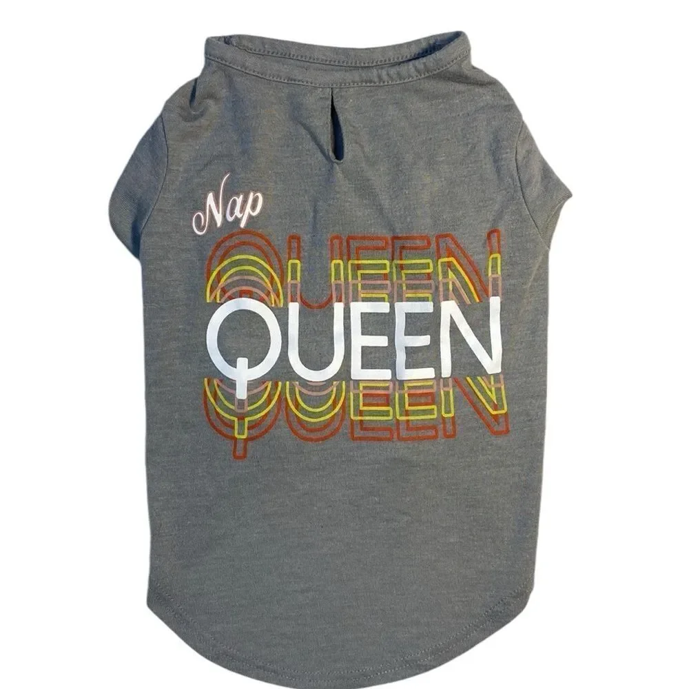Nap Queen Dog Statement Tee Shirt
